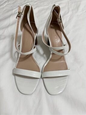 White Ankle-Strap Sandals